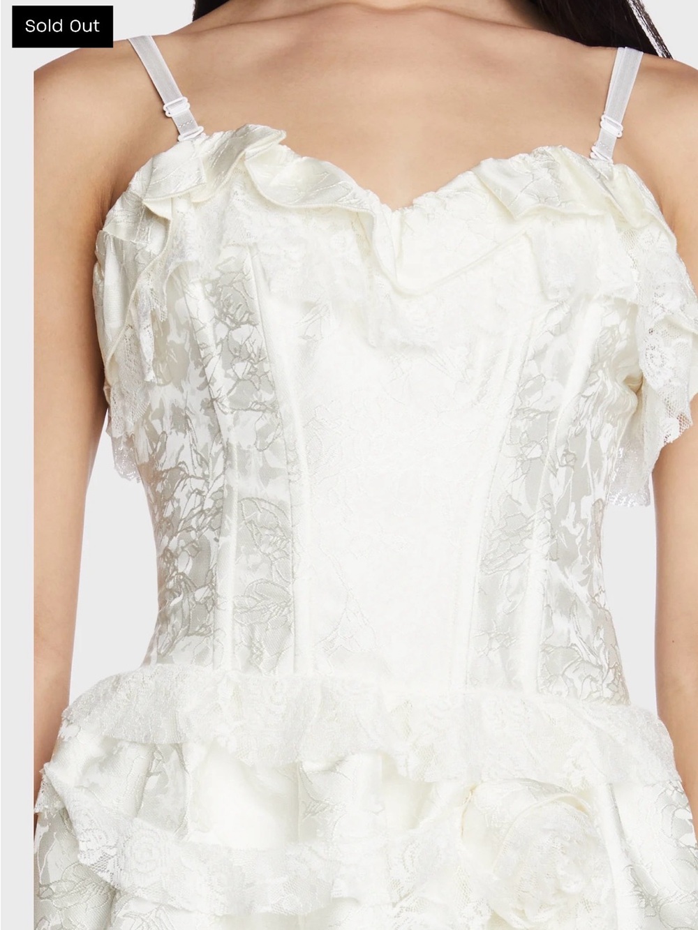 Dark in Love Ruffled Mini Dress Medium - Picture 7 of 7